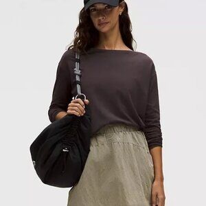 Lululemon Back in Action Long Sleeve - Dark Purple - Size 6